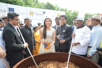 Pranitha at Novotel Fruit Mixing Brunch Ceremony